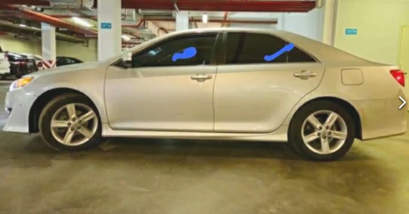 Стекло дверей на Toyota Camry 3